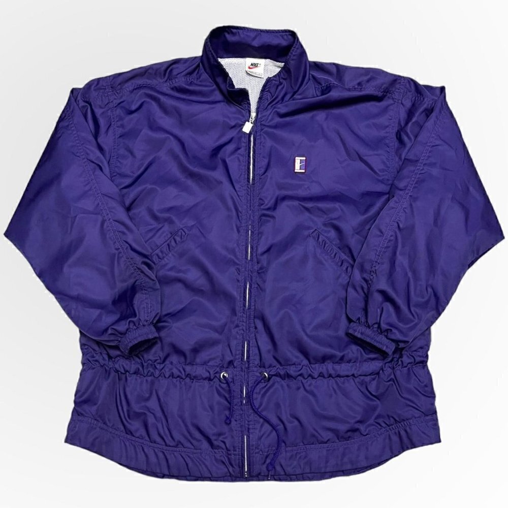 Nike VINTAGE 90s Retro Light Spring Windbreaker Designer Jacket - Women Medium